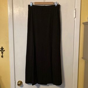 The Limited Black Maxi Skirt with Added Panels